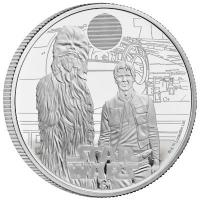 Grobritannien 2 GBP Star Wars(TM) Han Solo and Chewbacca 2024 1 Oz Silber PP 