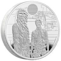 Großbritannien 5 GBP Star Wars(TM) Han Solo and Chewbacca  2024 2 Oz Silber PP 
