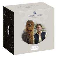 Grobritannien - 25 GBP Star Wars(TM) Han Solo and Chewbacca 2024 - 1/4 Oz Gold PP 