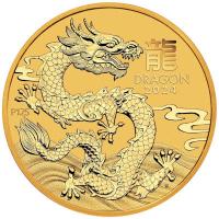 Australien - 5 AUD Lunar III Drache 2024 - 1/20 Oz Gold