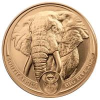Sdafrika - 50 Rand Big Five Elefant 2024 - 1 Oz Gold BU