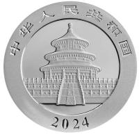 China 50 Yuan Panda 2024 150g Silber PP Rckseite