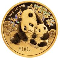 China 800 Yuan Panda 2024 50g Gold PP