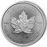 Kanada 5 CAD Maple Leaf 2024 1 Oz Silber