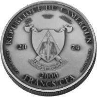 Kamerun - 2000 Francs Peacemaker 2024 - 1 Oz Silber Antik Finish Ultra High Relief