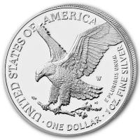 USA 1 USD Silver Eagle 2024 1 Oz Silber PP Rckseite