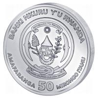 Ruanda 50 RWF Nautische Unze Sedov 2021- 1 Oz Silber Rckseite