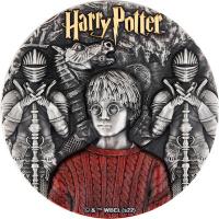 Niue - 5 NZD Harry Potter(TM) Harry Potter und der Stein der Weisen(TM) - 2 Oz Silber Antik Finish Color