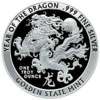 USA Jahr des Drachen (Year of the Dragon) 1 Oz Silber