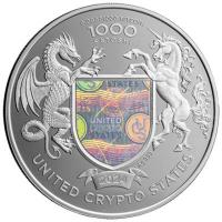 United Crypto States - Liberty Indian Head 2024 - 1 Oz Silber PP
