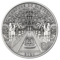 Solomon Islands - 10 Dollar Die Grten von Babylon 2024 - 100g Silber Antik Finish