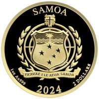 Samoa - 2 Dollar  Golden Eagle (2.)  2024 - 1 Oz Gold (nur 100 Stck!!!)