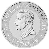 Australien 1 AUD PerthMint Känguru 2024 1 Oz Silber Rückseite