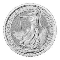 Großbritannien - 19*0,50 GBP Britannia 2024 - 19 * 1/4 Oz Silber (Tube)