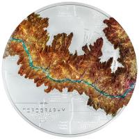 Cook Islands 100 CID Topographie: Grand Canyon 2024 1 KG Silber PP Ultra High Relief 