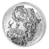 Ruanda 50 RWF African Ounce Impala 2014 1 Oz Silber