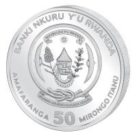 Ruanda - 50 RWF African Ounce Impala 2014 - 1 Oz Silber