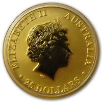 Australien - 25 AUD Känguru 2013 - 1/4 Oz Gold