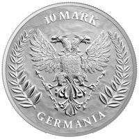 Germania Mint 10 Mark Germania 2024 2 Oz Silber Rckseite