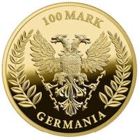Germania Mint 100 Mark Germania PROOF 2024 1 Oz Gold PP Rckseite