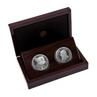Südafrika - 10 Rand Big Five II Leopard / Krügerrand 2023 - 2*1 Oz Silber Proof Set
