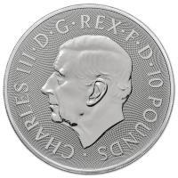 Großbritannien 10 GBP Myth & Legends (4.) King Arthur 2024 10 Oz Silber BU Rückseite