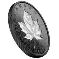 Kanada - 50 CAD Maple Leaf in Motion 2024 - 5 Oz Silber Black Rhodium 