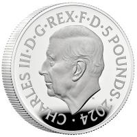 Großbritannien - 5 GBP Music Legends George Michael 2024 - 2 Oz Silber PP 