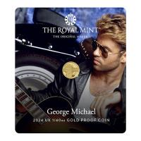 Grobritannien - 0,50 GBP Music Legends George Michael 2024 - 1/40 Oz Gold PP