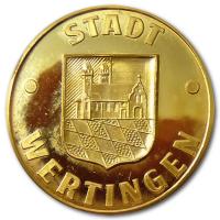 Deutschland - Schloss Wertingen - 9,86g Goldmedaille