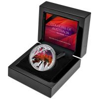 Niue - 1 NZD Colours of Australia: Red Centre (1.) 2024 - 1 Oz Silber PP Color