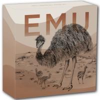 Australien - 1 AUD Emu Color 2024 - 1 Oz Silber Color