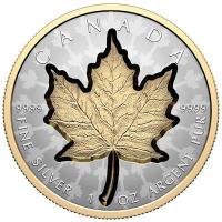 Kanada 20 CAD Super Incuse Maple Leaf 2024 1 Oz Silber