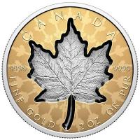 Kanada 200 CAD Super Incuse Maple Leaf 2024 2 Oz Gold