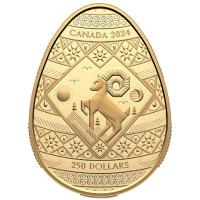Kanada 250 CAD Pysanka 2024 58,5g Gold PP