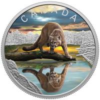 Kanada 20 CAD Wildlife Reflections: Puma (2.) 1 Oz Silber PP Color