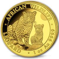 Somalia 1000 Shillings African Wildlife Leopard 2024 1 Oz Gold
