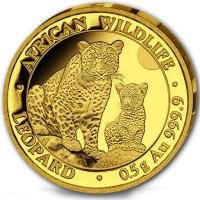 Somalia 20 Shillings Leopard 2024 0,5g Gold