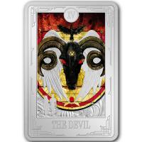 Niue 2 NZD Tarotkarten (16.) Der Teufel (The Devil) 2024 1 Oz Silber