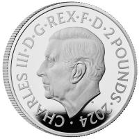 Großbritannien - 2 GBP Britannia 2024 - 1 Oz Silber PP