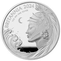 Grobritannien - 4 GBP Britannia 2 Coin Set 2024 - 2*1 Oz Silber PP