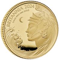 Grobritannien 25 GBP Britannia 2024 1/4 Oz Gold PP