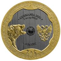 Germania Mint Valkyries Series: Solveig Valhalla 2024 1 Oz Silber Gilded Rckseite
