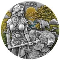 Germania Mint - Valkyries Series: Solveig Valhalla 2024 - 2 Oz Silber Ultra High Relief Color