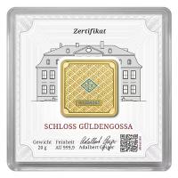 Goldbarren LEV Schloss Güldengossa 20g Gold Rückseite