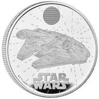 Grobritannien 2 GBP Star Wars(TM) Millennium Falcon 2024 1 Oz Silber PP 