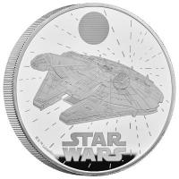 Grobritannien 10 GBP Star Wars(TM) Millennium Falcon  2024 5 Oz Silber PP 