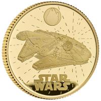 Grobritannien - 25 GBP Star Wars(TM) Millennium Falcon 2024 - 1/4 Oz Gold PP 