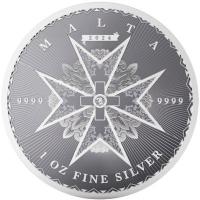 Malta 5 EURO Malteserkreuz 2024 1 Oz Silber