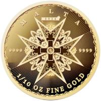 Malta 10 EURO Malteserkreuz 2024 1/10 Oz Gold